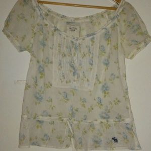 Pretty Cream colored Abercrombie blouse